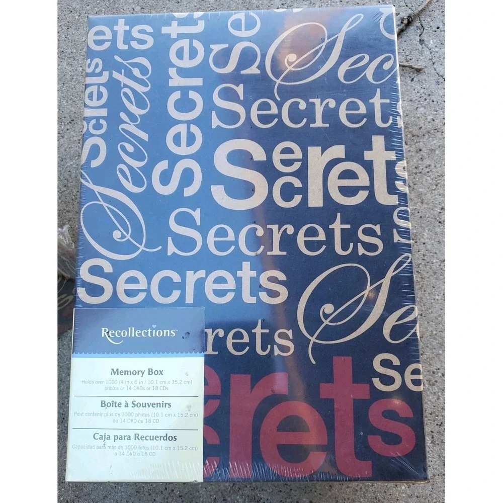 Set Of 3~RECOLLECTIONS Memory‎ Boxes●Holds over 1000 (4x6) PER BOX●SECRETS/HOPE